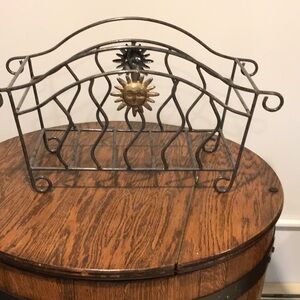 Vintage Heavy Metal well made Sun and Moon Magazine  Black& Good Rack.